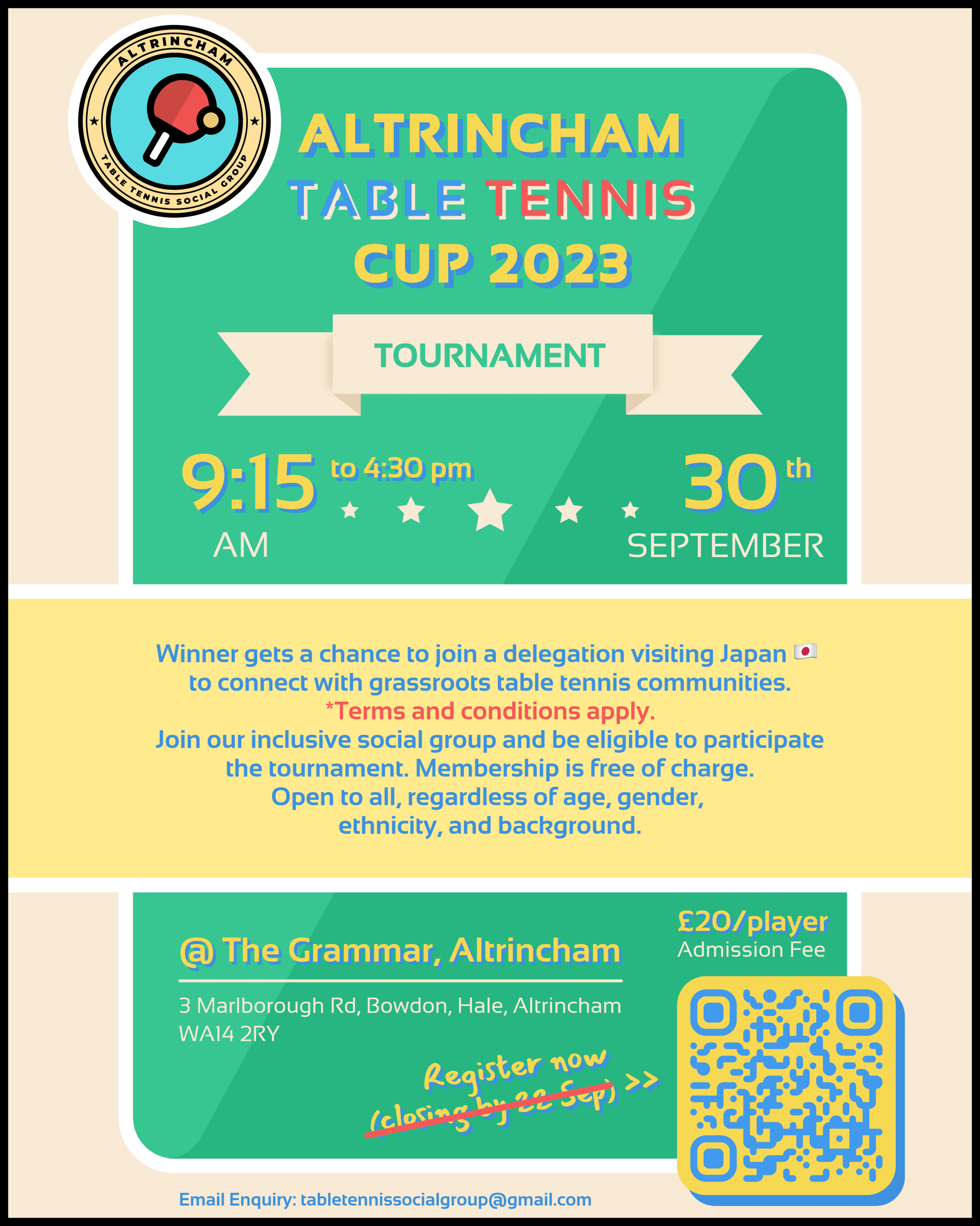 Altrincham Table Tennis Social Group